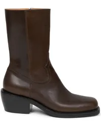 Dries van Noten Stiefel aus Leder 65mm Braun