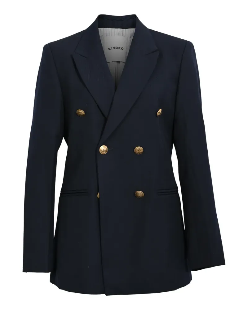 Sandro double-breasted blazer - Blau Blau