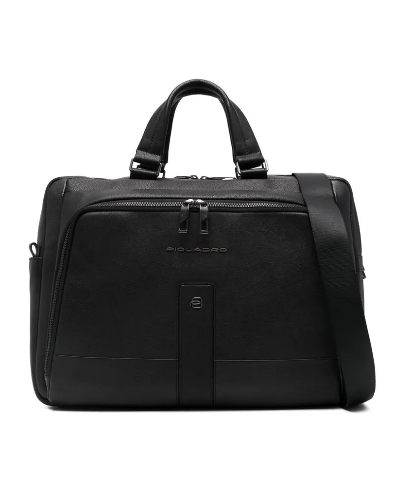 Piquadro Laptoptasche aus Leder (30cm x 42cm Schwarz