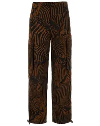 Max Mara Twill-Cargohose Braun