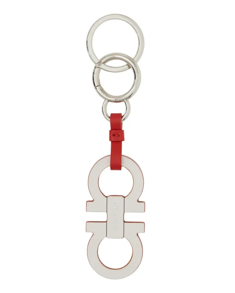 Ferragamo Gancini Schlüsselanhänger - Citymatch Capsule - Weiß Weiß
