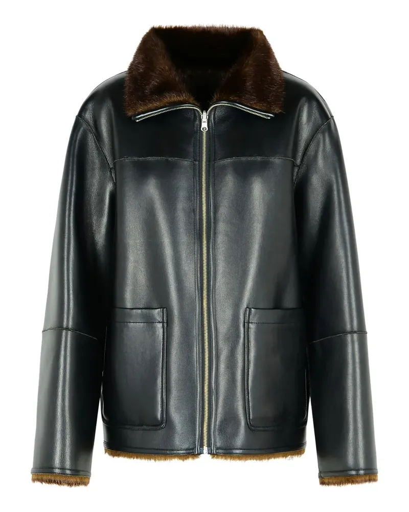 STAND Brella reversible zip jacket - Schwarz Schwarz