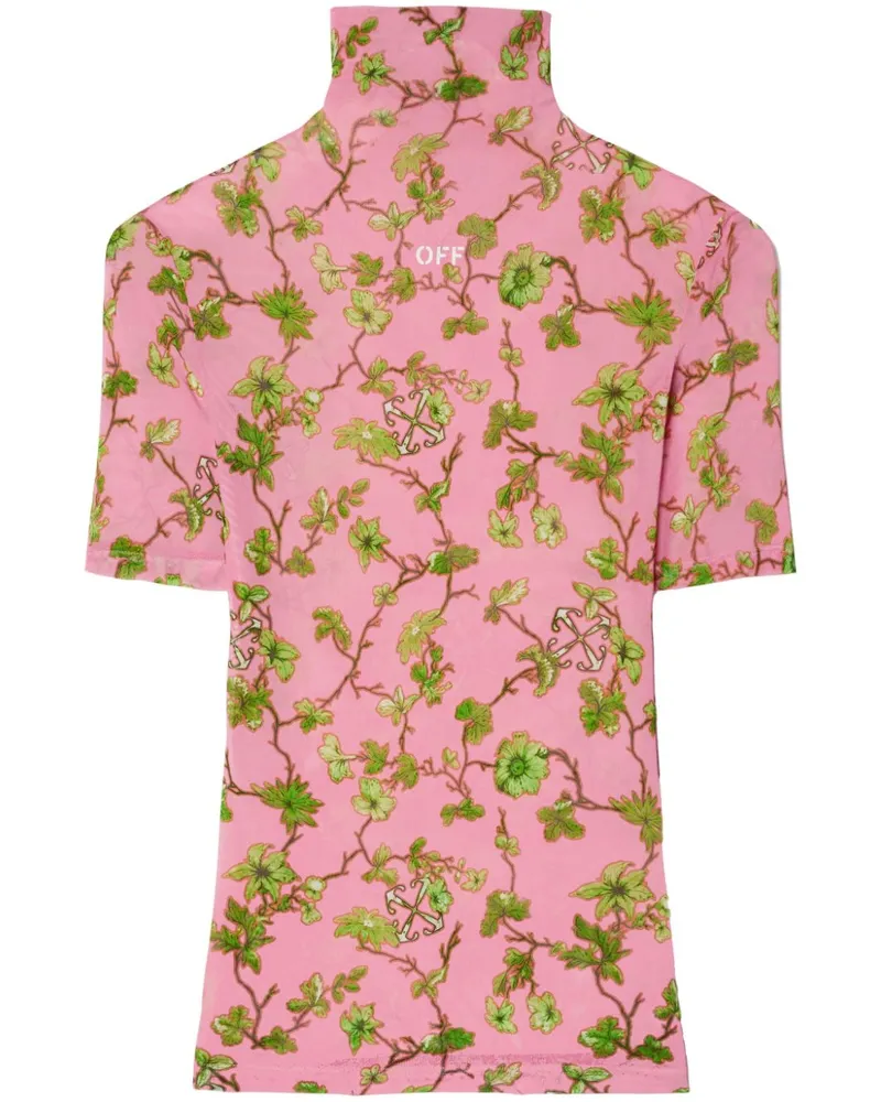 OFF-WHITE Ramage T-Shirt aus Tüll - Rosa Rosa