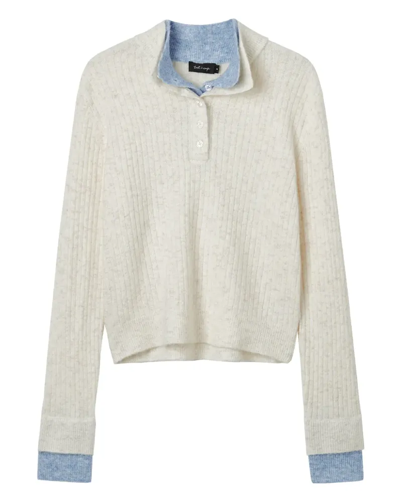 Tout a Coup Gerippter Pullover - Nude Nude