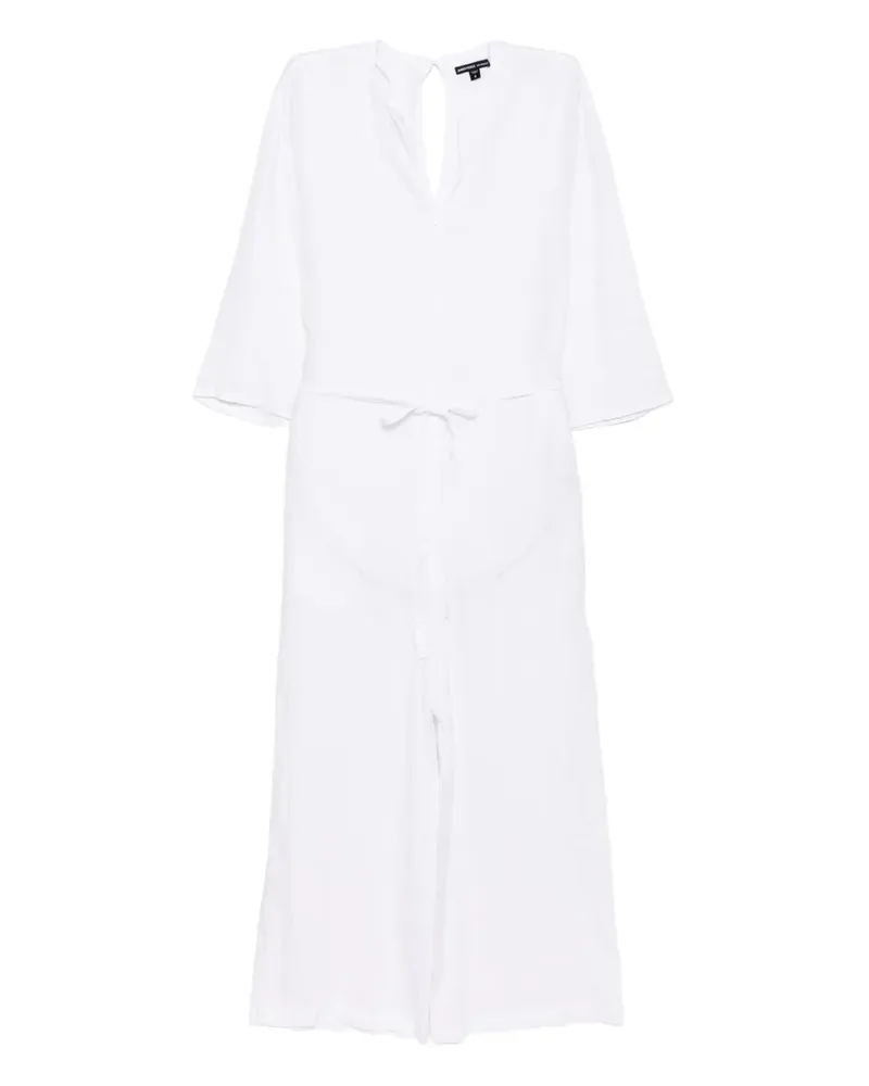 James Perse Jumpsuit aus Leinen - Weiß Weiß