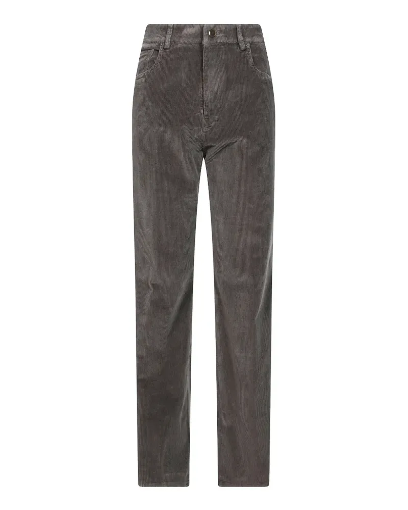 Berwich Patrizia corduroy straight trousers - Grau Grau