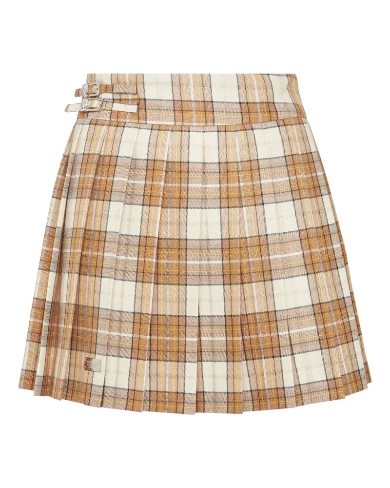 Philipp Plein Flame Minirock - Braun Braun