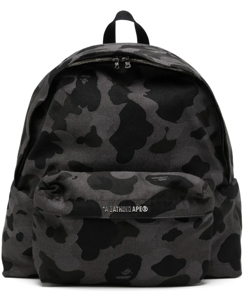 BAPE Rucksack mit ABC Camo-Print - Schwarz Schwarz
