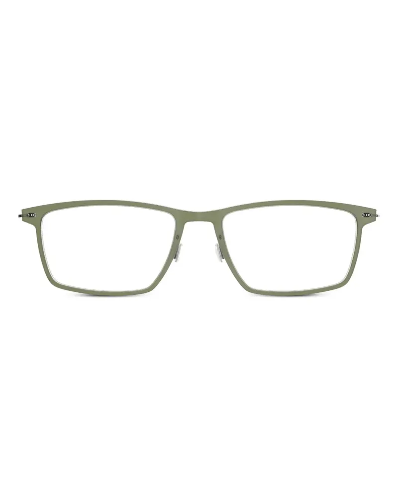 Lindberg Brille mit eckigem Gestell - Grün Grün