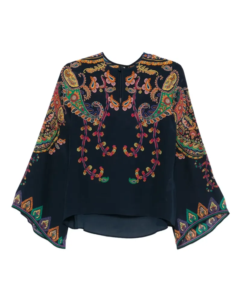 Etro paisley blouse - Blau Blau