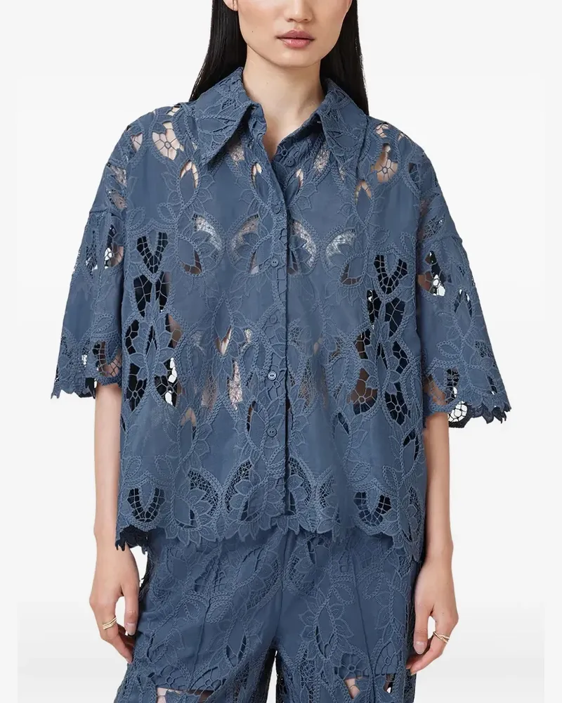 AllSaints Charli Hemd - Blau Blau
