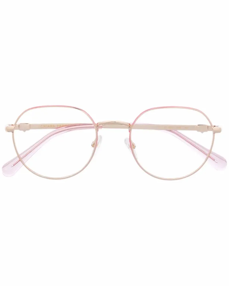 Chiara Ferragni Brille mit rundem Gestell - Rosa Rosa