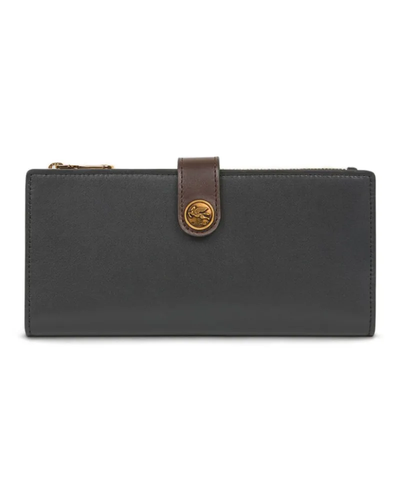 Etro Portemonnaie mit Pegaso-Motiv - Schwarz Schwarz