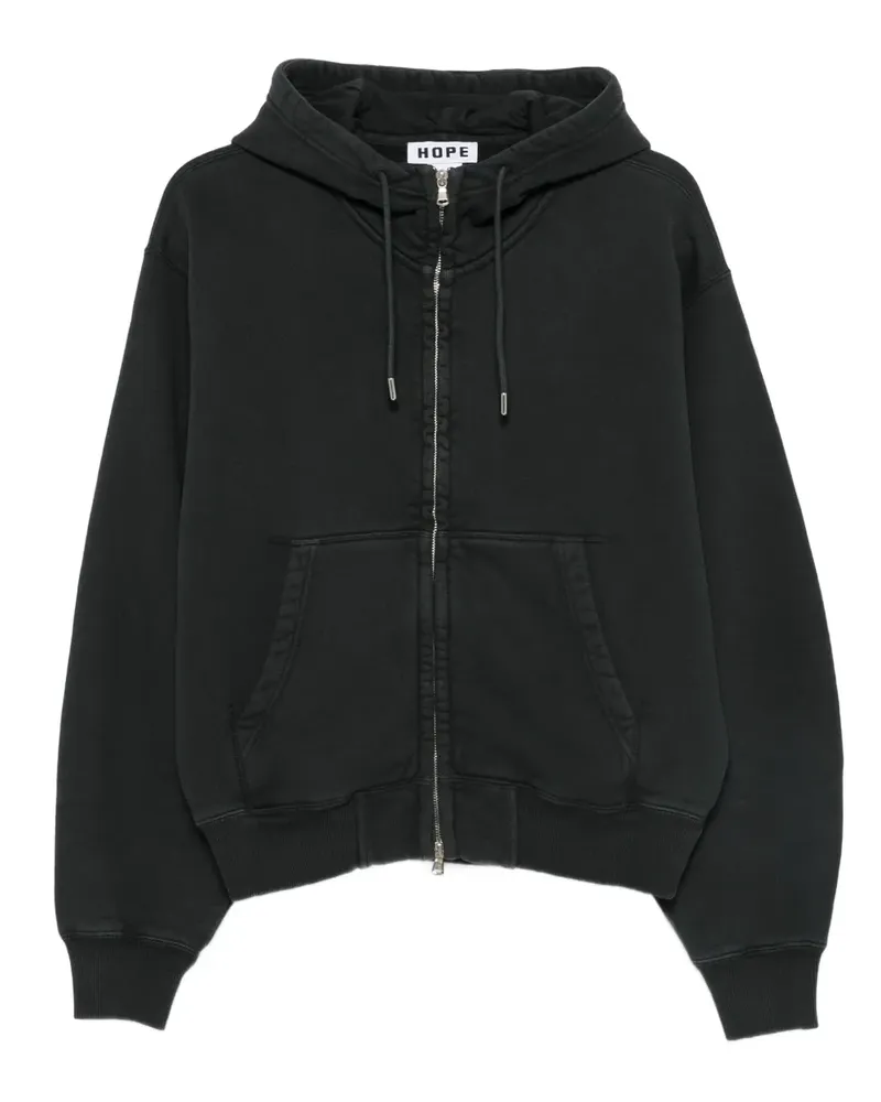 Hope Kapuzenjacke mit Reißverschluss - Schwarz Schwarz