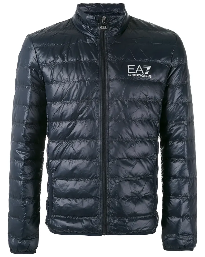 EA7 Gesteppte Daunenjacke - Blau Blau