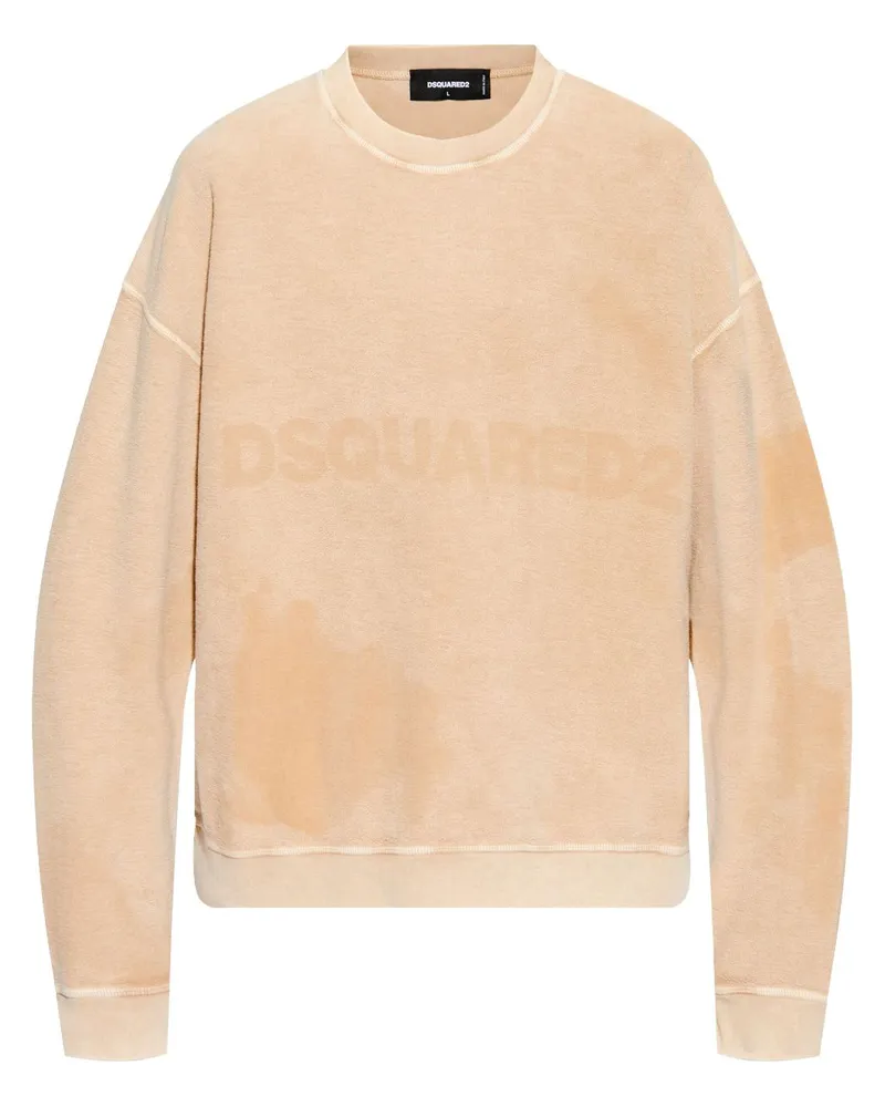 Dsquared2 Sweatshirt mit Logo-Print - Nude Nude