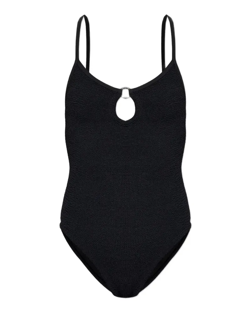 Hunza G Toni crinkle-effect swimsuit - Schwarz Schwarz