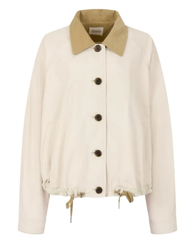 STUDIO TOMBOY Gewachste Jacke mit Cordkragen - Nude Nude