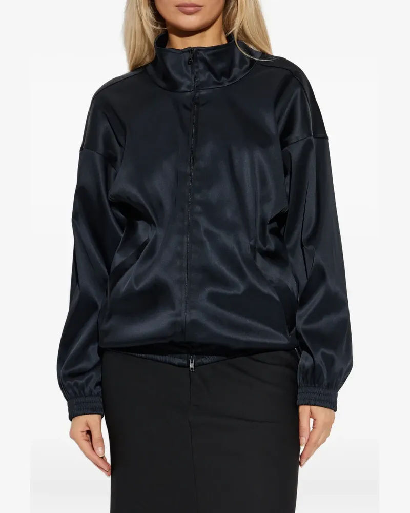 Balenciaga Bomberjacke in Satinoptik - Schwarz Schwarz