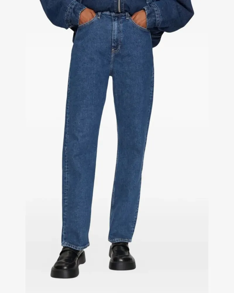 Calvin Klein high-waisted straight-leg jeans - Blau Blau