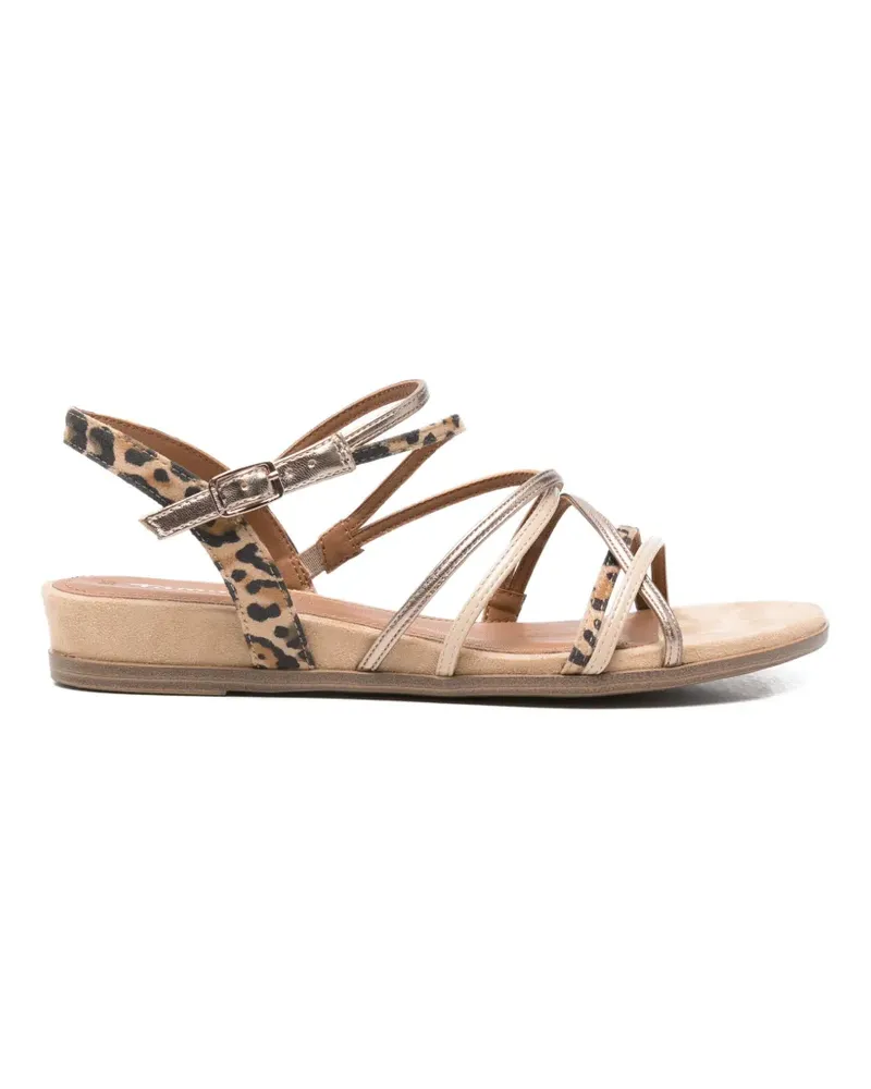 Tamaris Sandalen mit Leopardenprint - Nude Nude