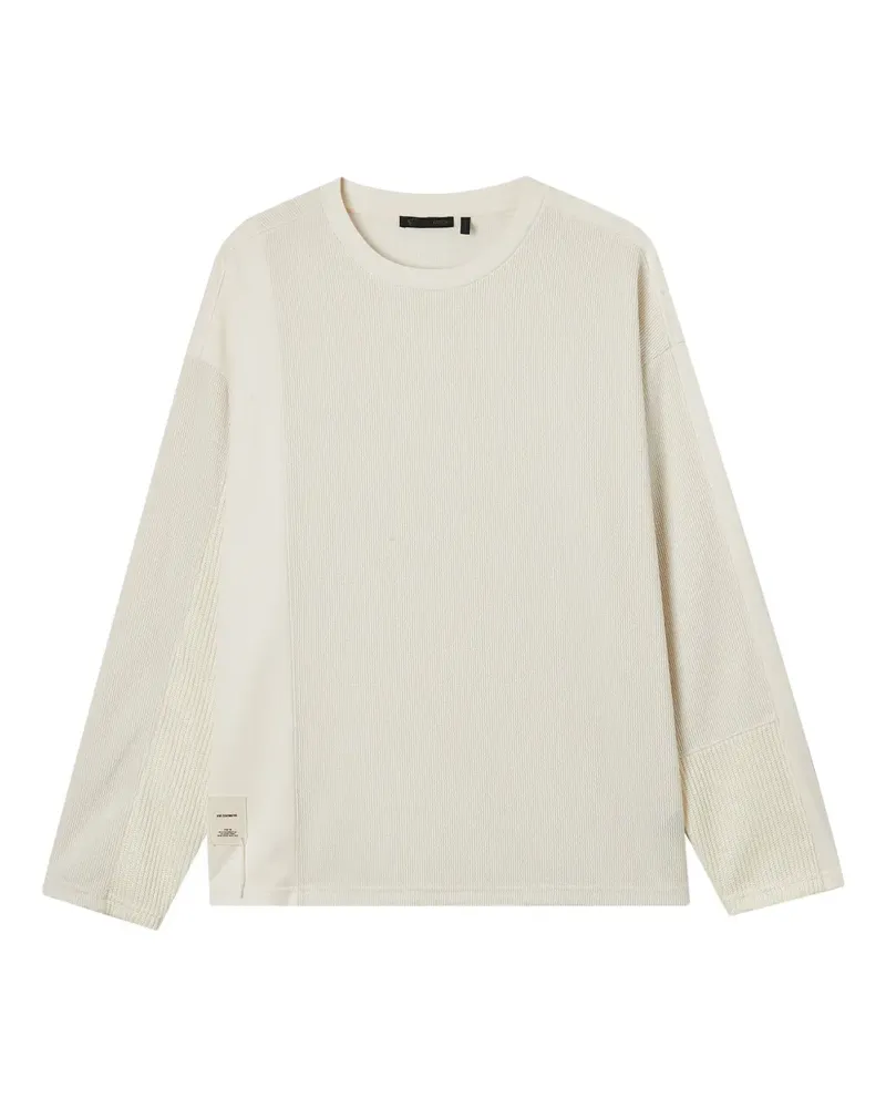 FIVE CM Geripptes Langarmshirt - Nude Nude