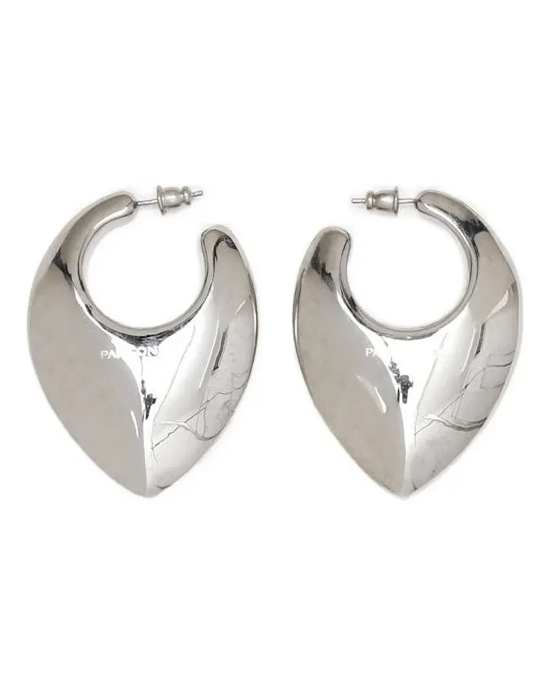PANCONESI heart-shaped hoop earrings - Silber Silber