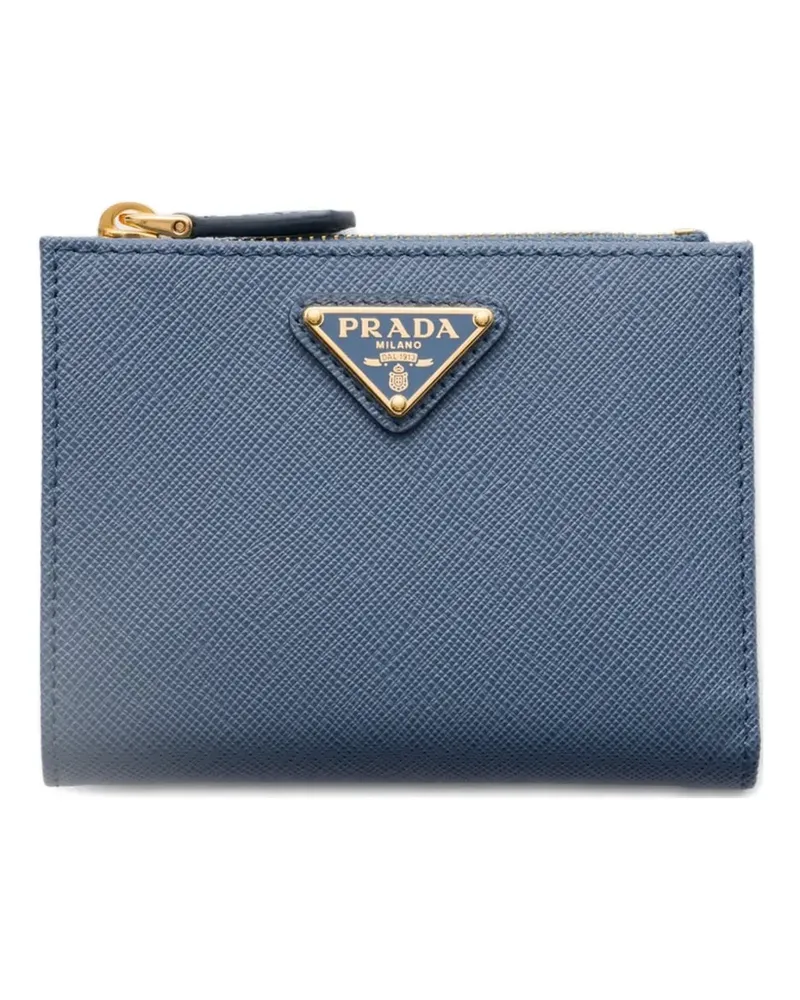 Prada small Saffiano leather wallet - Blau Blau