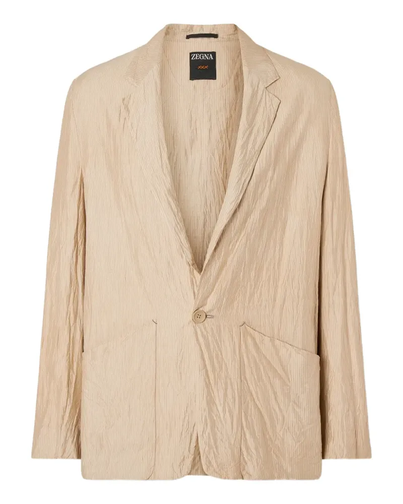 Ermenegildo Zegna Einreihiges Sakko aus Seide - Nude Nude