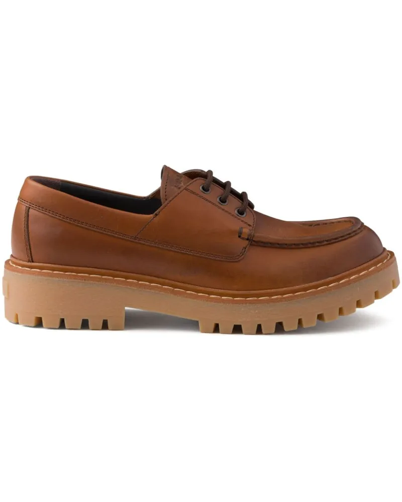 Prada Loafer aus Leder 60mm - Braun Braun