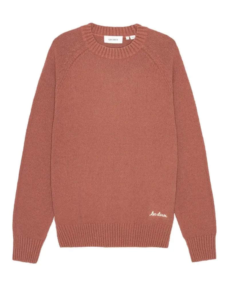 LES DEUX Brad Pullover mit rundem Ausschnitt - Rot Rot