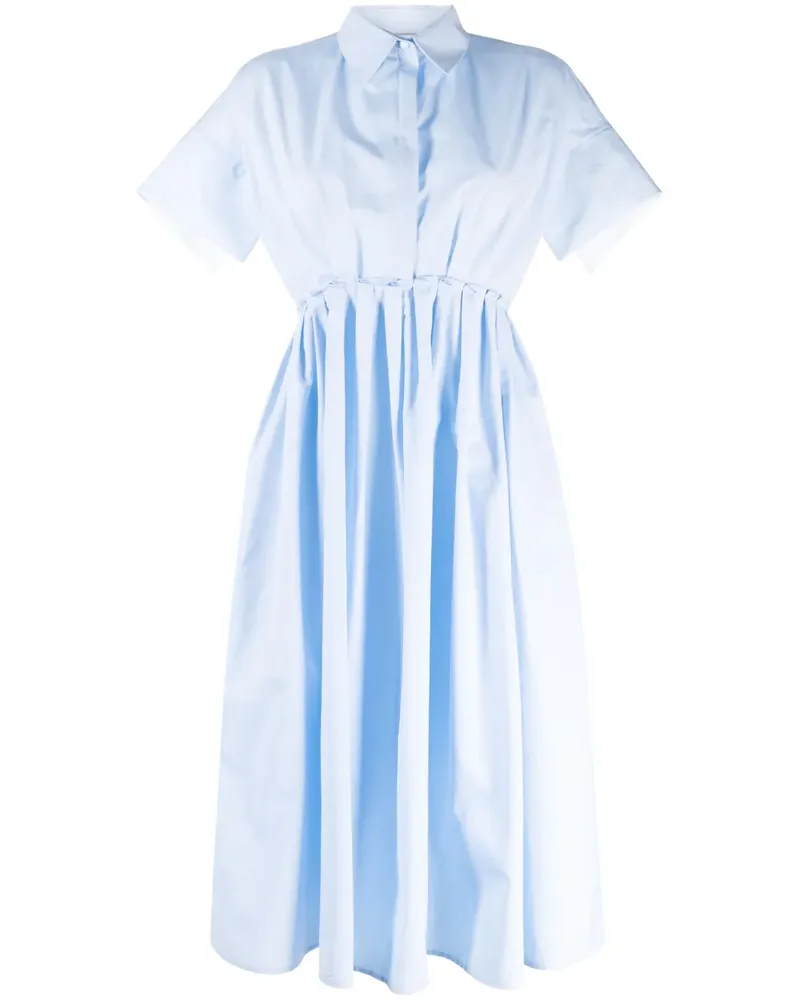 Dice Kayek Kurzärmeliges Hemdkleid - Blau Blau
