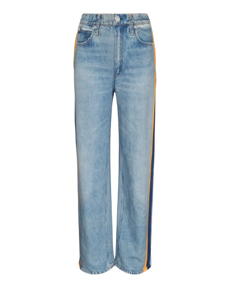 Rag & Bone rb Miramar denim-print track pants - Blau Blau