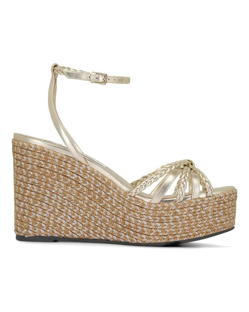 Jimmy Choo Dree braided platform espadrilles - Gold Gold