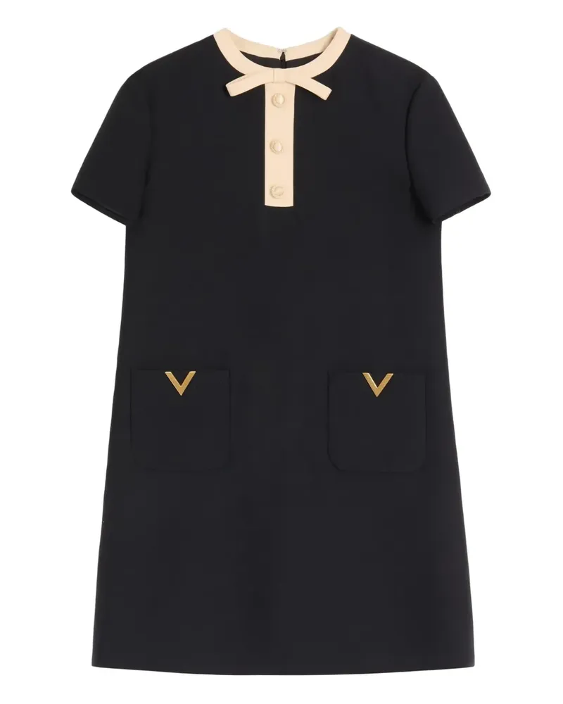 Valentino Garavani Minikleid mit goldfarbenen Details - Schwarz Schwarz