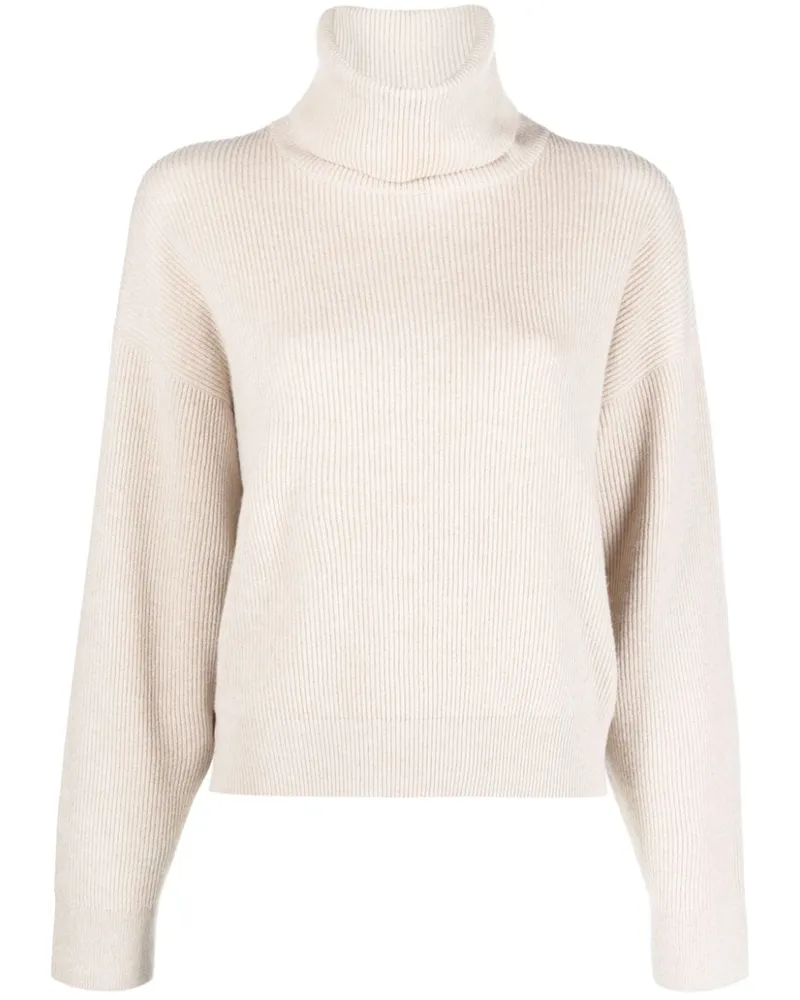 Brunello Cucinelli Gerippter Pullover - Nude Nude