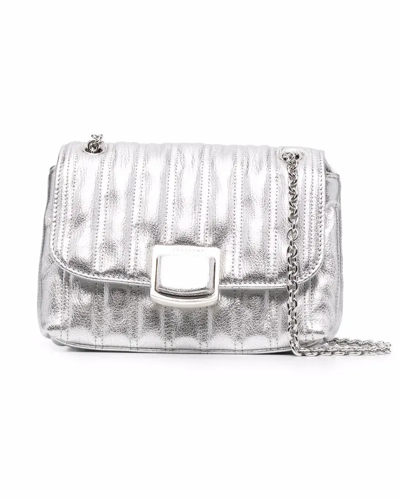 Longchamp Kleine Brioche Umhängetasche - Silber Silber