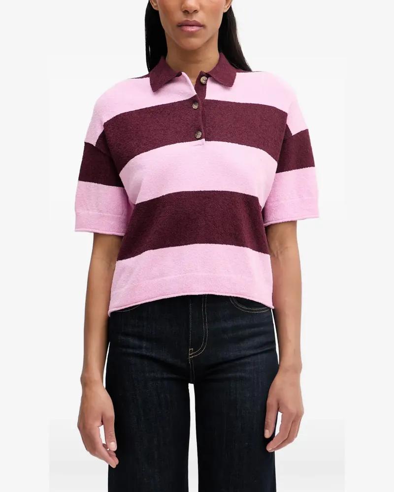 Marc O'Polo Gestreiftes Poloshirt - Rosa Rosa