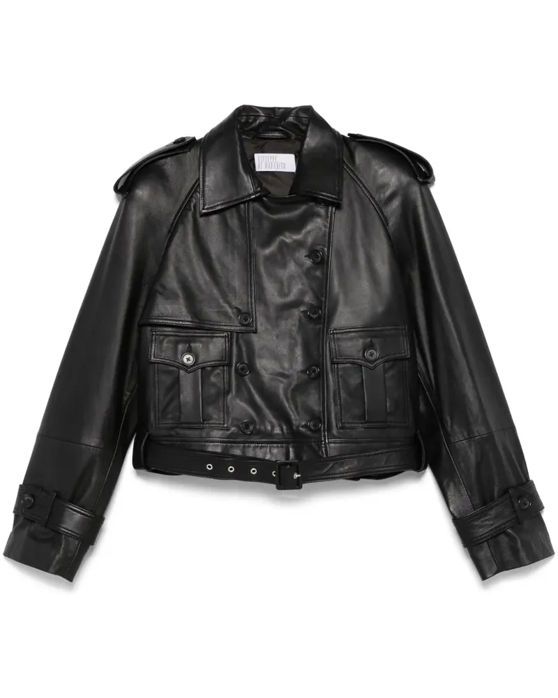 Giuseppe di Morabito Klassische Bikerjacke - Schwarz Schwarz