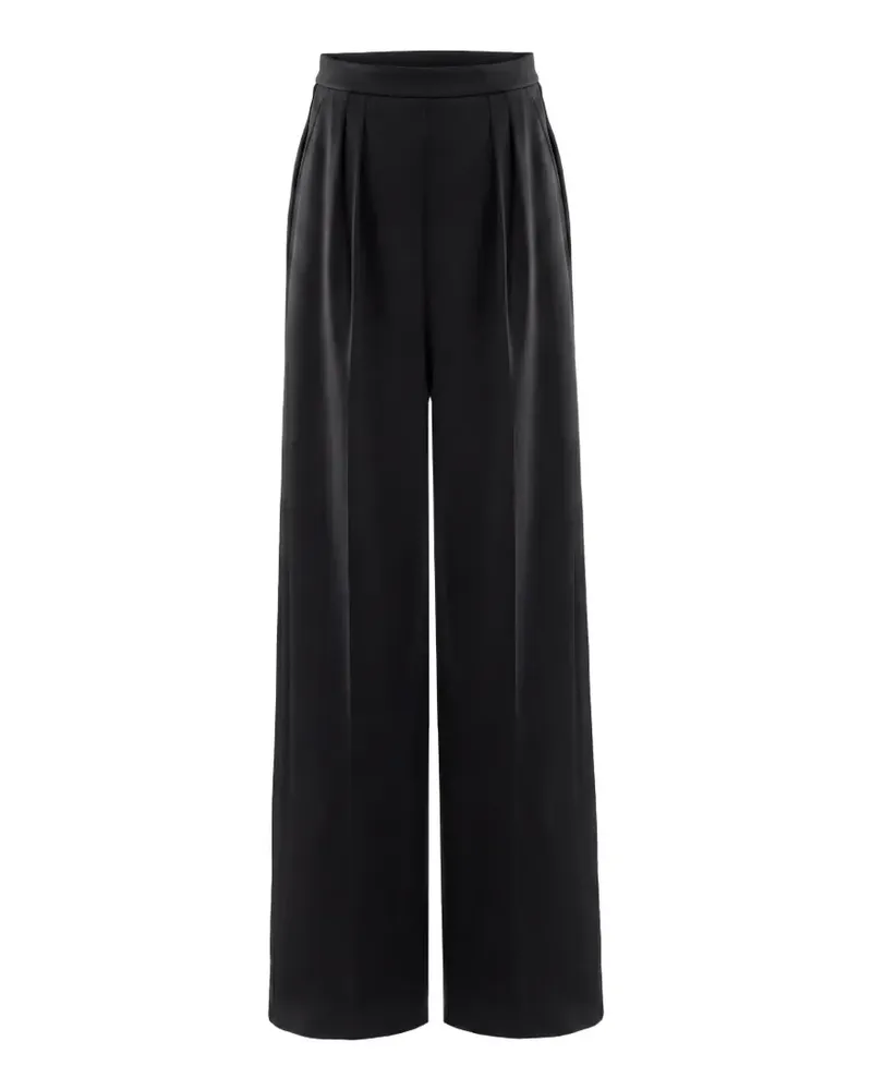 Saiid Kobeisy pleated wide-leg trousers - Schwarz Schwarz