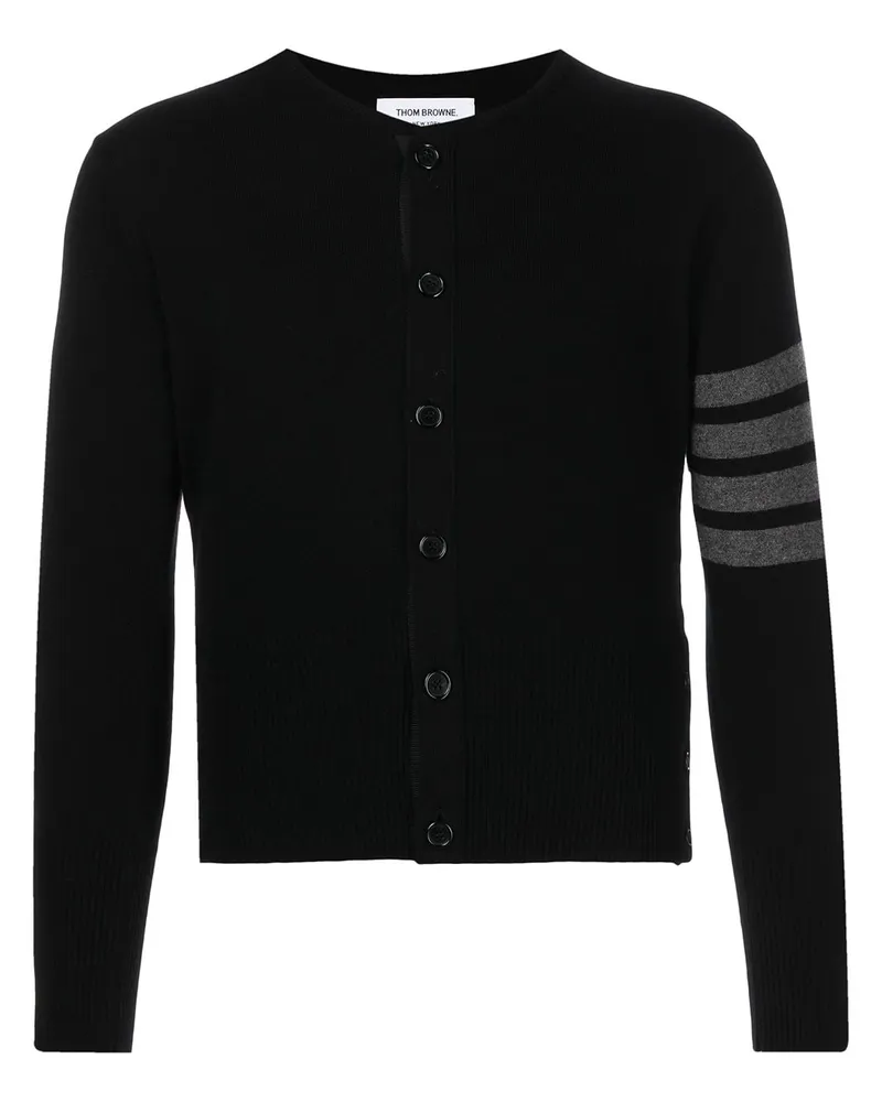 Thom Browne Cardigan mit Streifen - Schwarz Schwarz