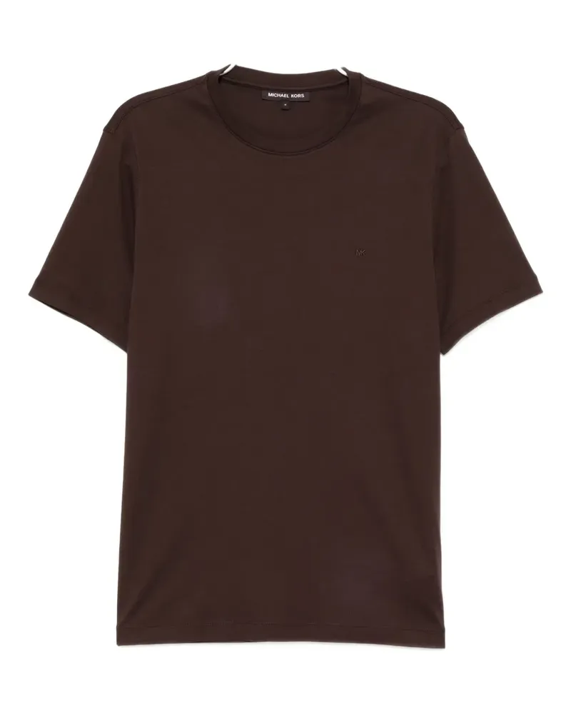 Michael Kors logo-embroidered T-shirt - Braun Braun