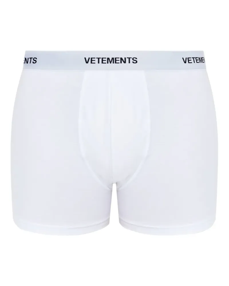 VETEMENTS Slip mit Logo-Bund - Weiß Weiß