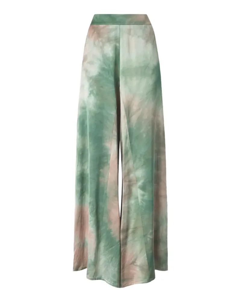 Pinko gradient satin trousers - Grün Grün