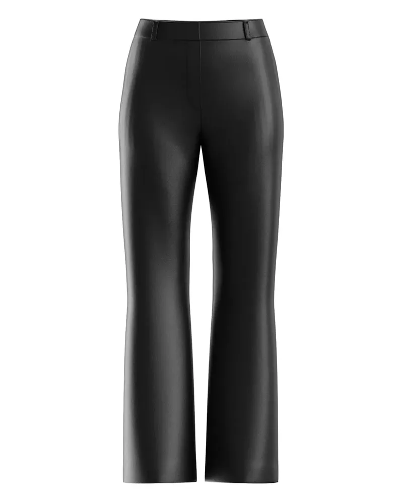 HUGO BOSS Hose mit Logo-Schild - Schwarz Schwarz