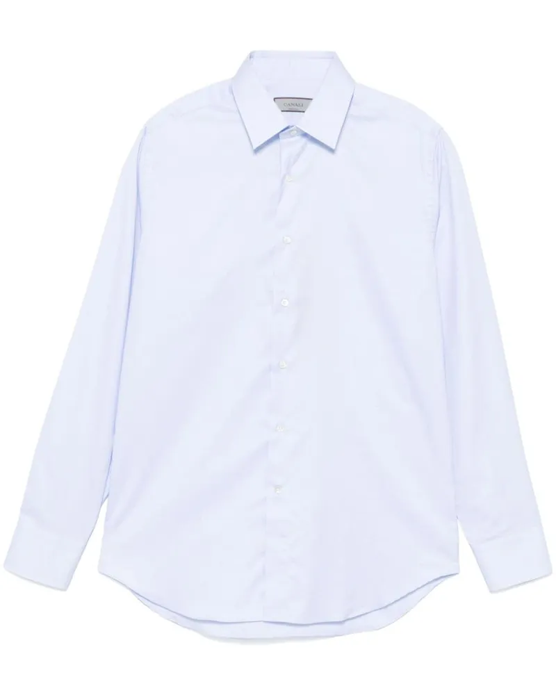 Canali Klassisches Hemd - Blau Blau