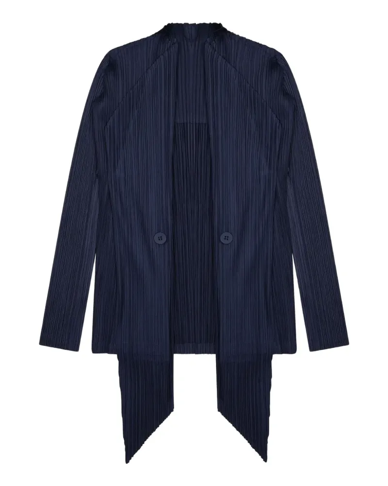 Issey Miyake pleated cardigan - Blau Blau