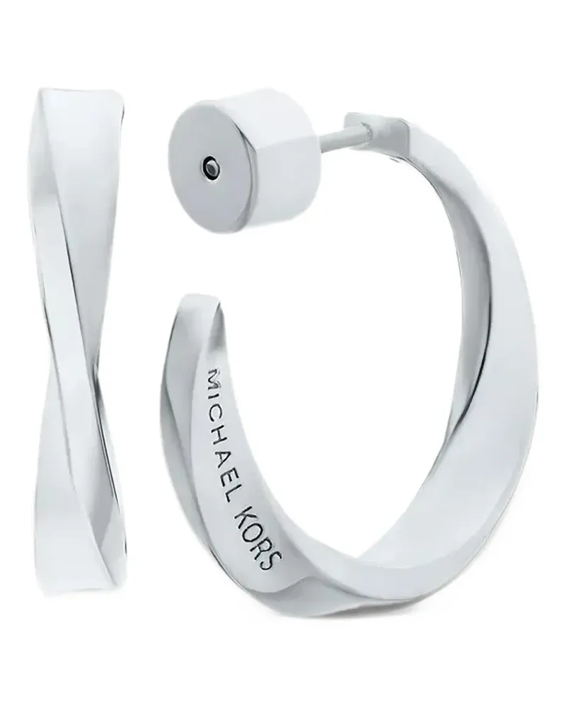 Michael Kors twist hoop earrings - Silber Silber