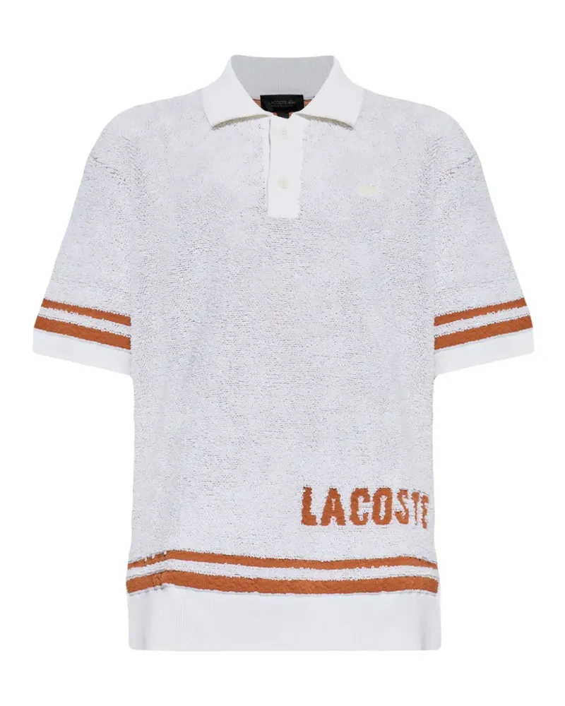 Lacoste stripe-detail polo shirt - Weiß Weiß