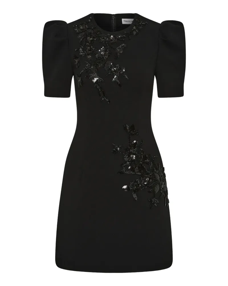 Rebecca Vallance Livia Minikleid mit Puffärmeln - Schwarz Schwarz